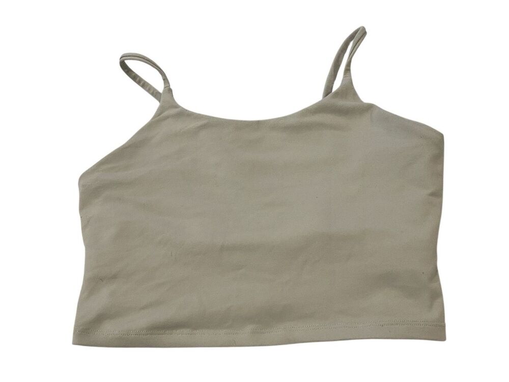 Coqq Seamless Cropped Cami Bralette Stretch Lounge Yoga Tank Top Basic Workout